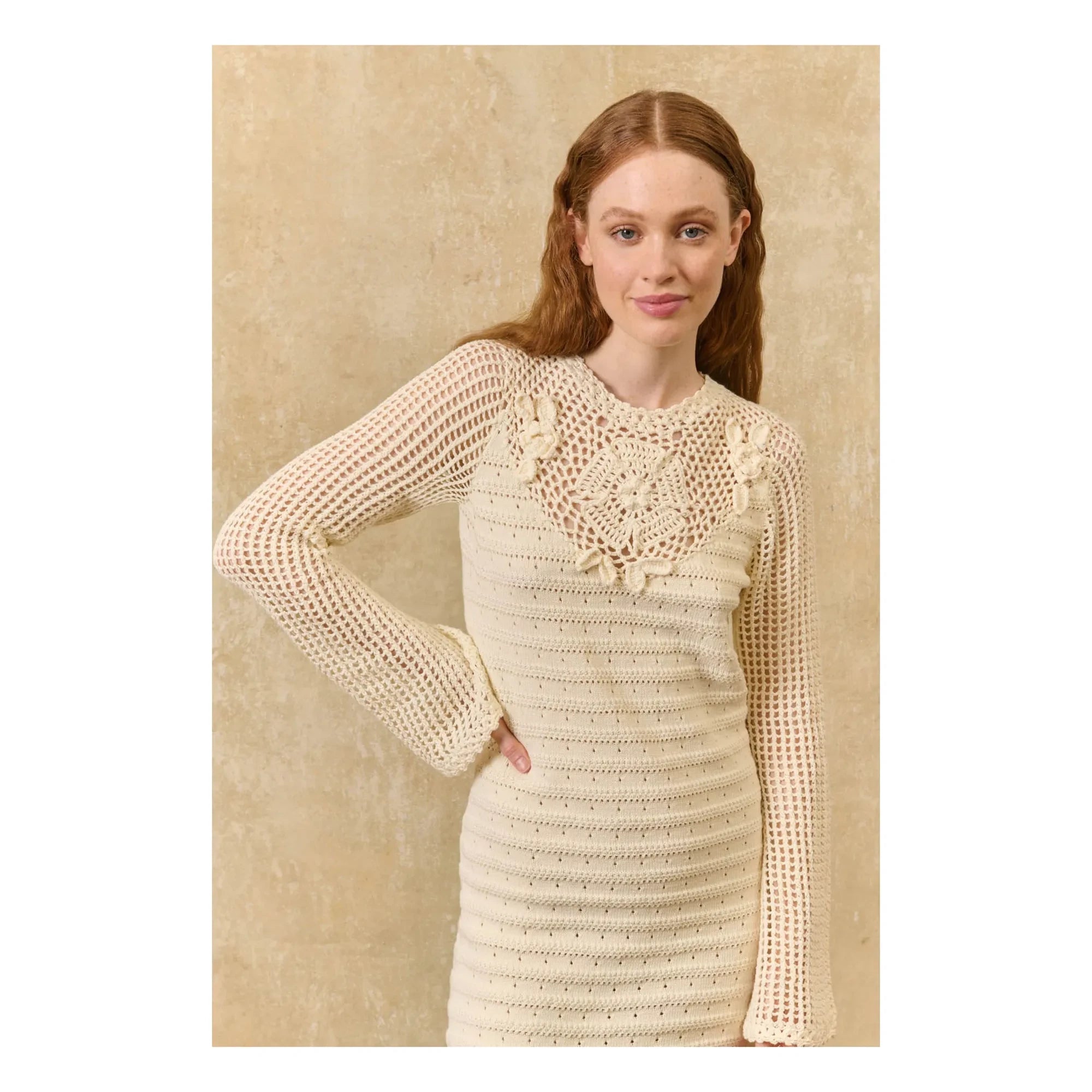 Louise Misha - Eleonora Cotton Dress | Cream