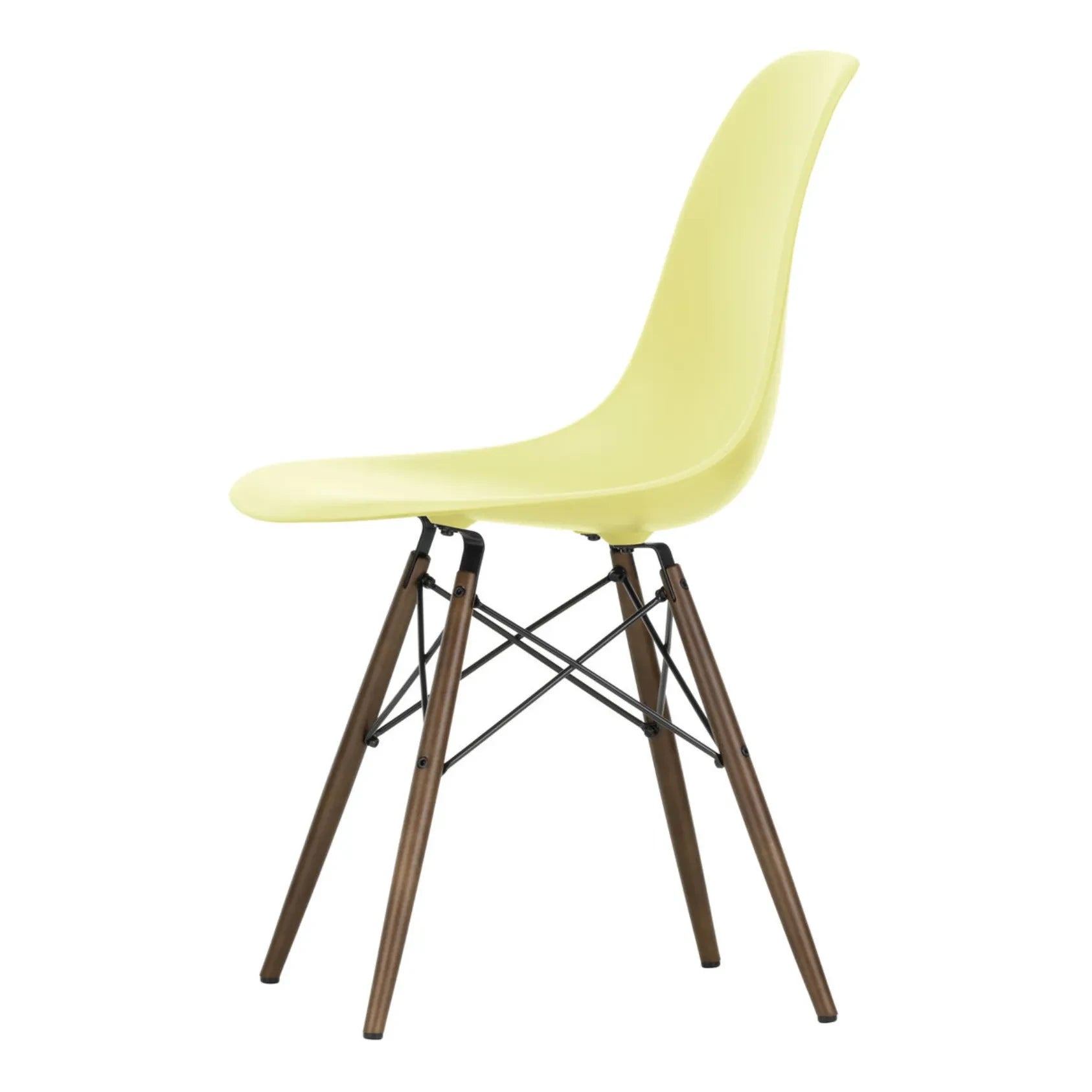 Vitra - DSW plastik sandalye - akçaağaç taban - Charles & Ray Eames | Limon sarısı
