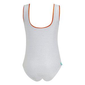 Pepita & Me - Sun & Moon Shiny Palm Swimsuit | White