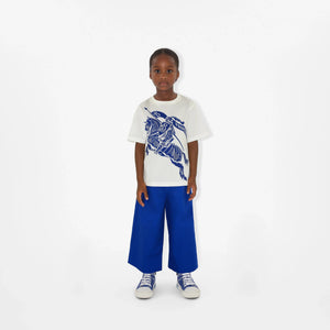 Burberry Kids Cedar Knight T-Shirt in White