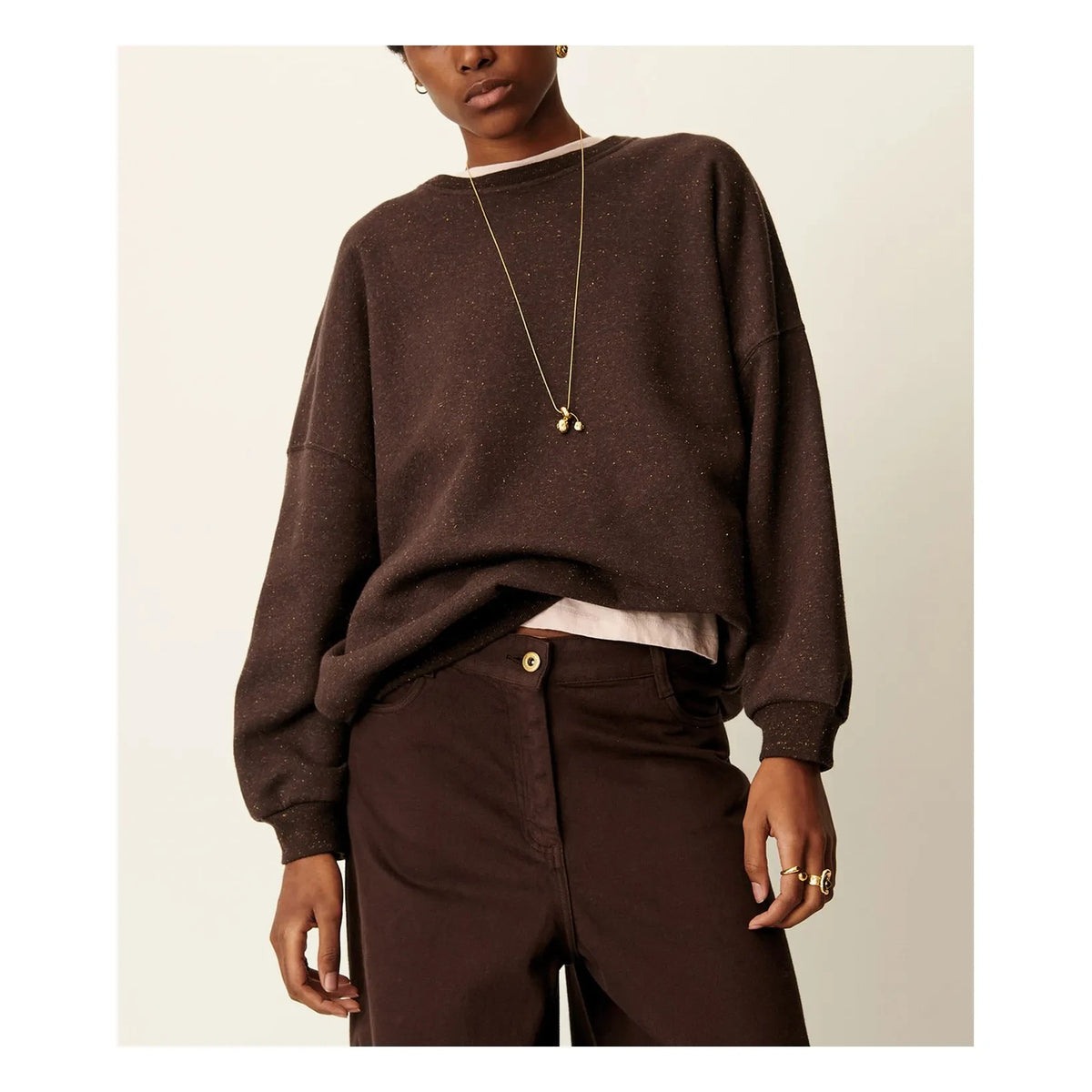 Sessùn - Chebbi organik pamuk sweatshirt | Ganache