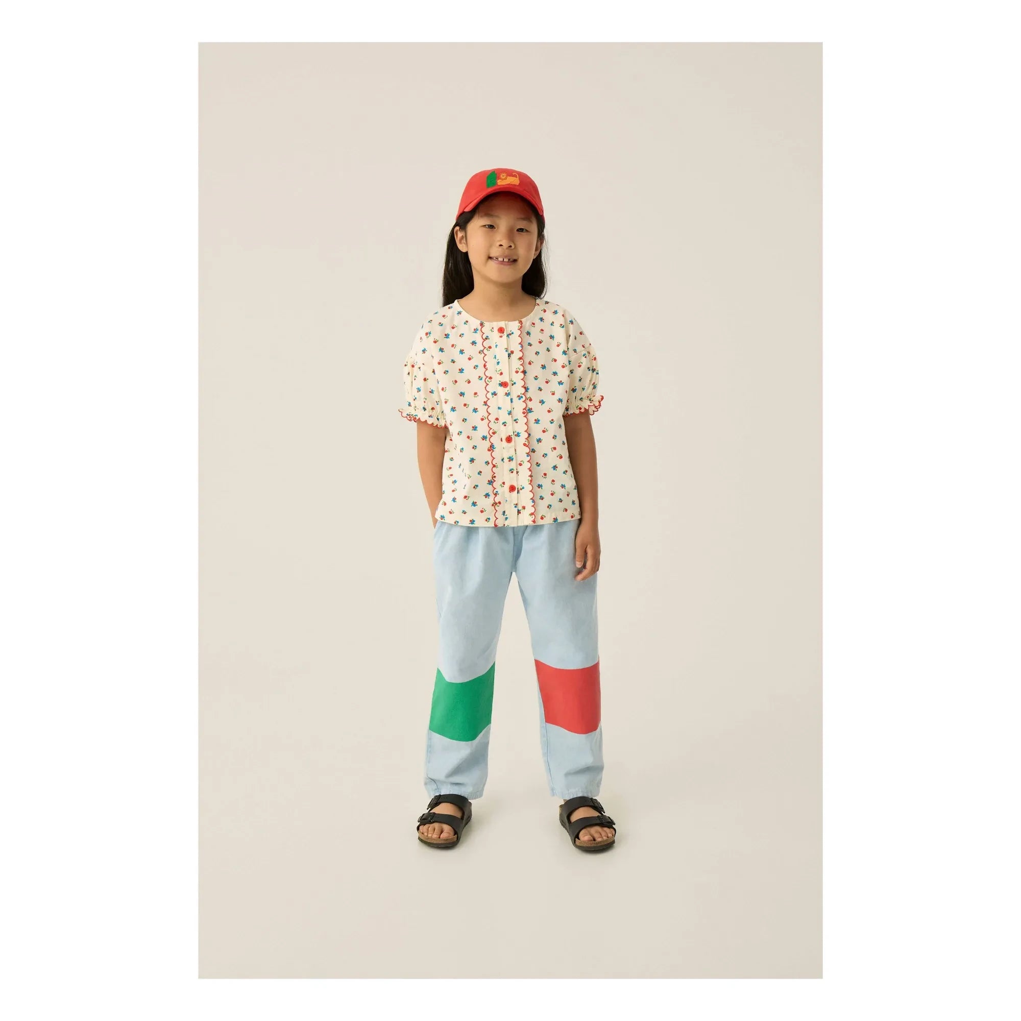 The Campamento - Floral Blouse | Ecru