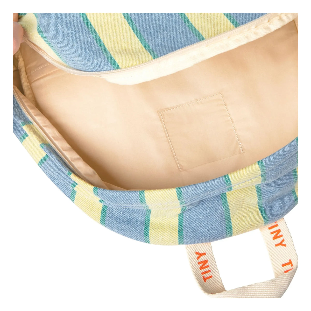 Tinycottons - Striped Denim Backpack | Blue