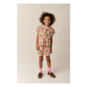 Tumble N'Dry - Vitoria Palm Organic Cotton Shirt | Pink