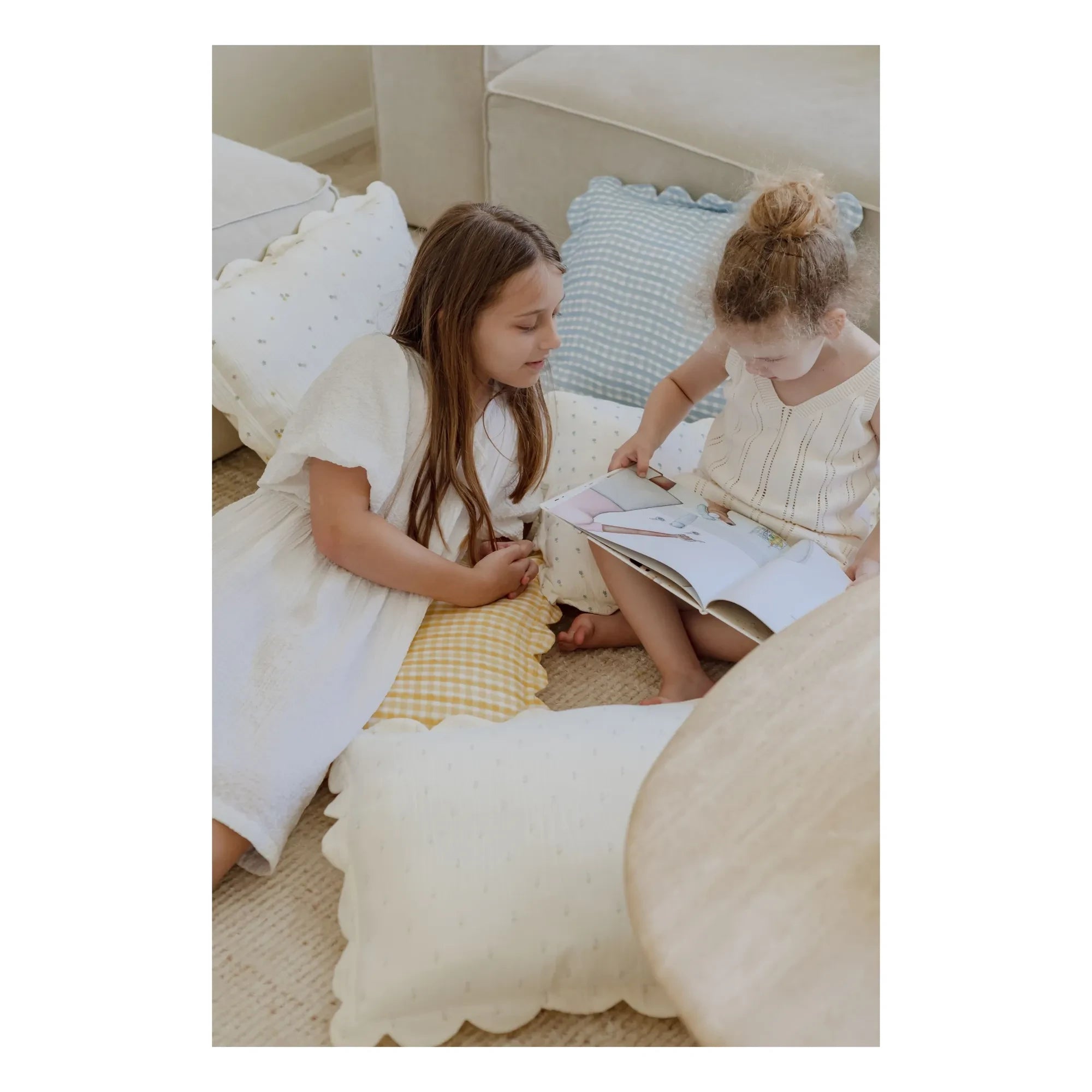 Soft Spot - Organic Cotton Cottage Pillowcases - Set of 2 | Blue