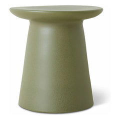 HKliving - Earthenware Side Table | Khaki