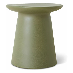HKliving - Earthenware Side Table | Khaki