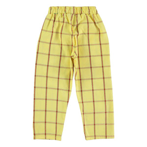 Piupiuchick - Checkered Pants | Light Yellow