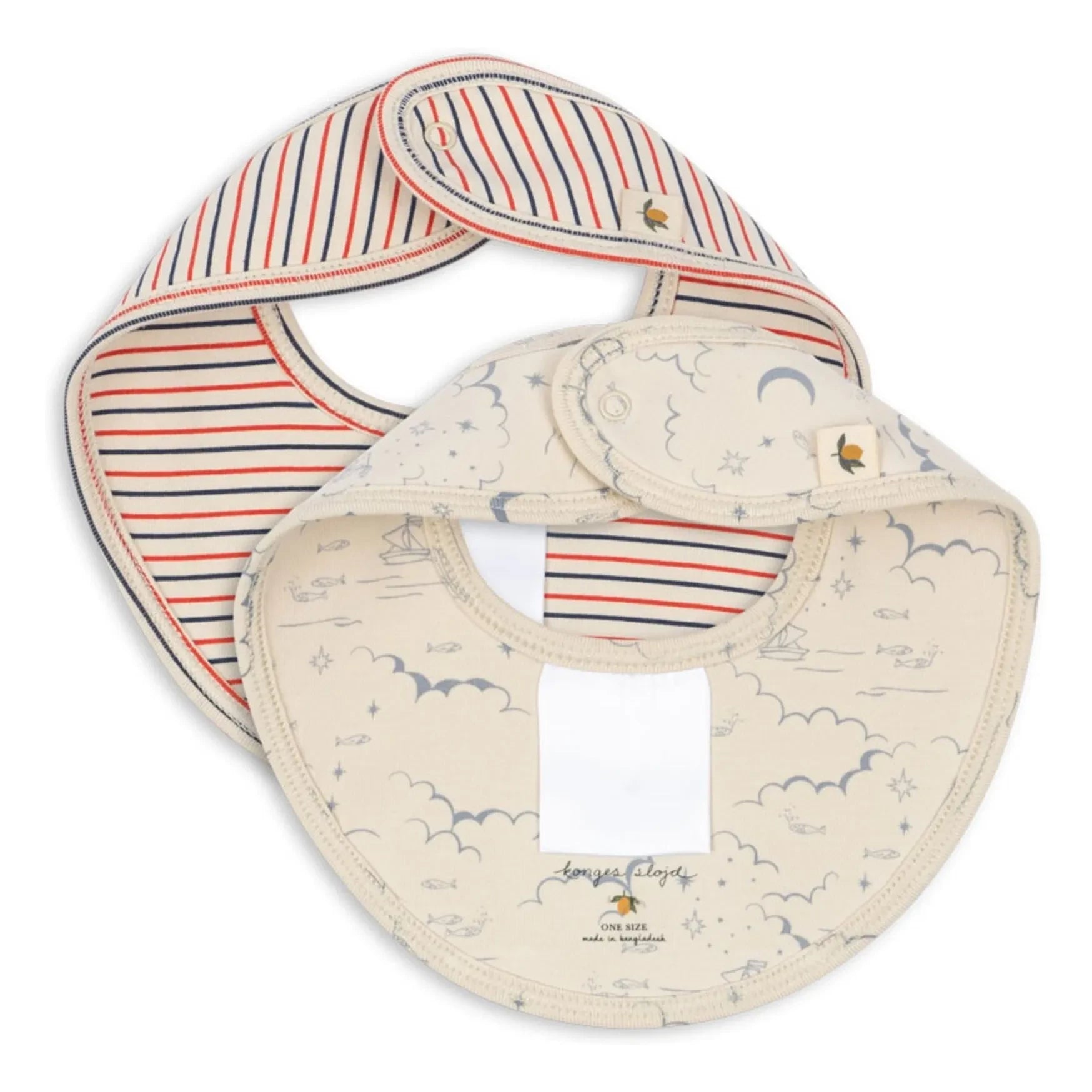 Konges Sløjd - Marino Bandana Bibs - Set of 2 | Beige