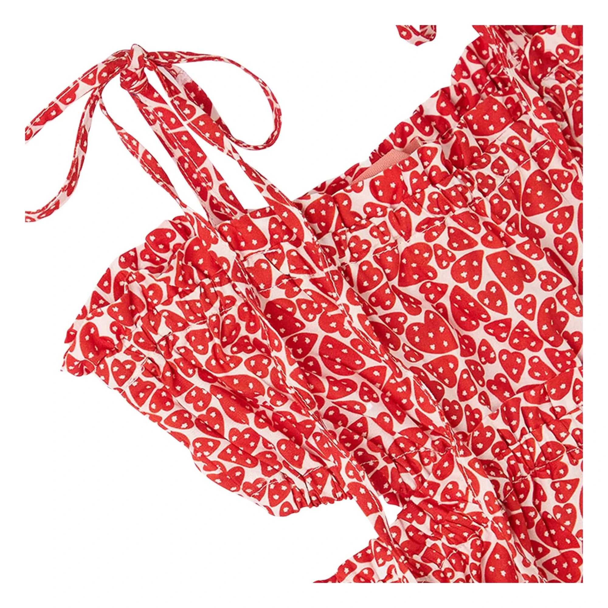 Fabula - Medium Heart Pattern Dress | Red