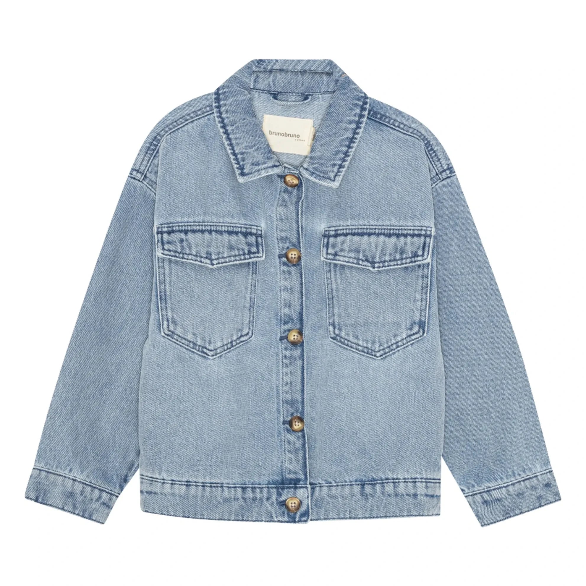 brunobruno nation - Denim Lou Organic Cotton Jacket | Light Blue