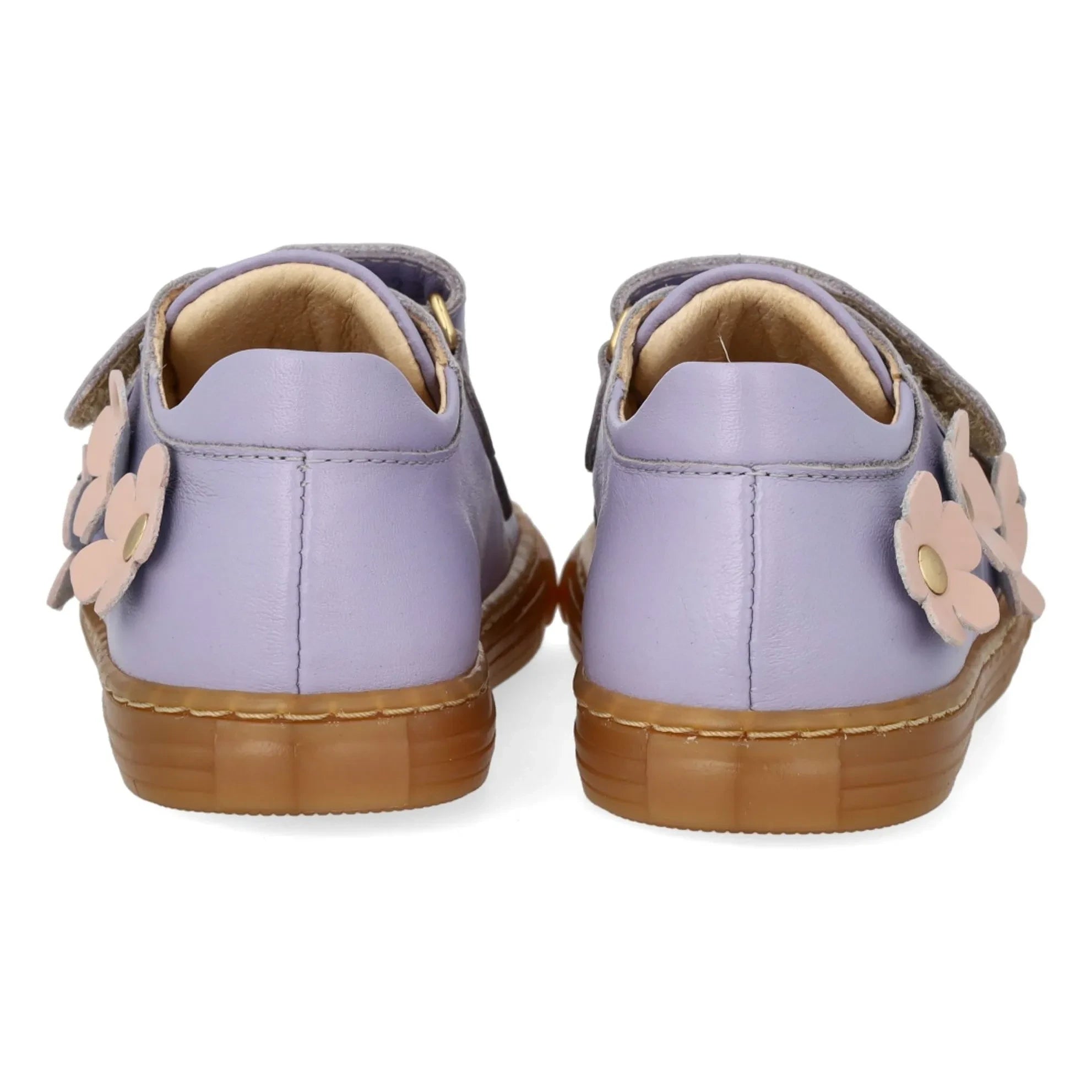 Angulus - Two-Stripe Floral Sneakers | Lilac