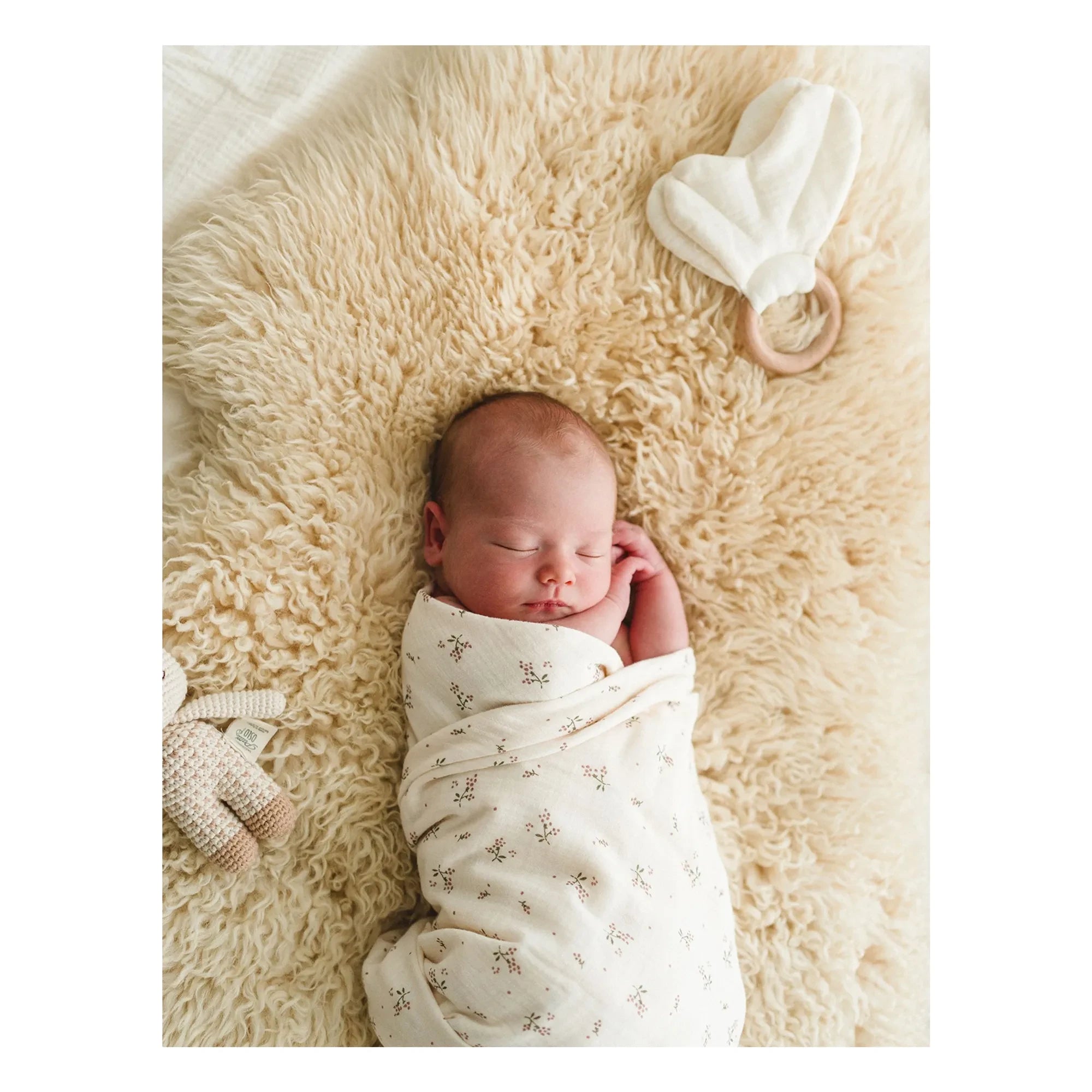 Babyshower - Roseberry Nappies - Set of 3 | Ecru