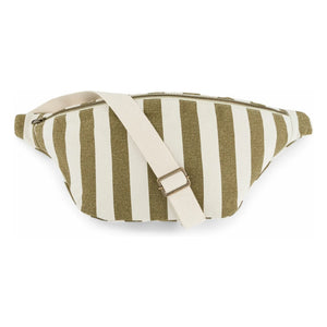 Rose in April - Striped Waist Bag | Olive Green