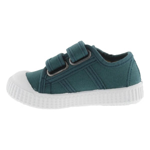 Victoria - Tiras Lona Scratch Sneakers | Peacock Blue