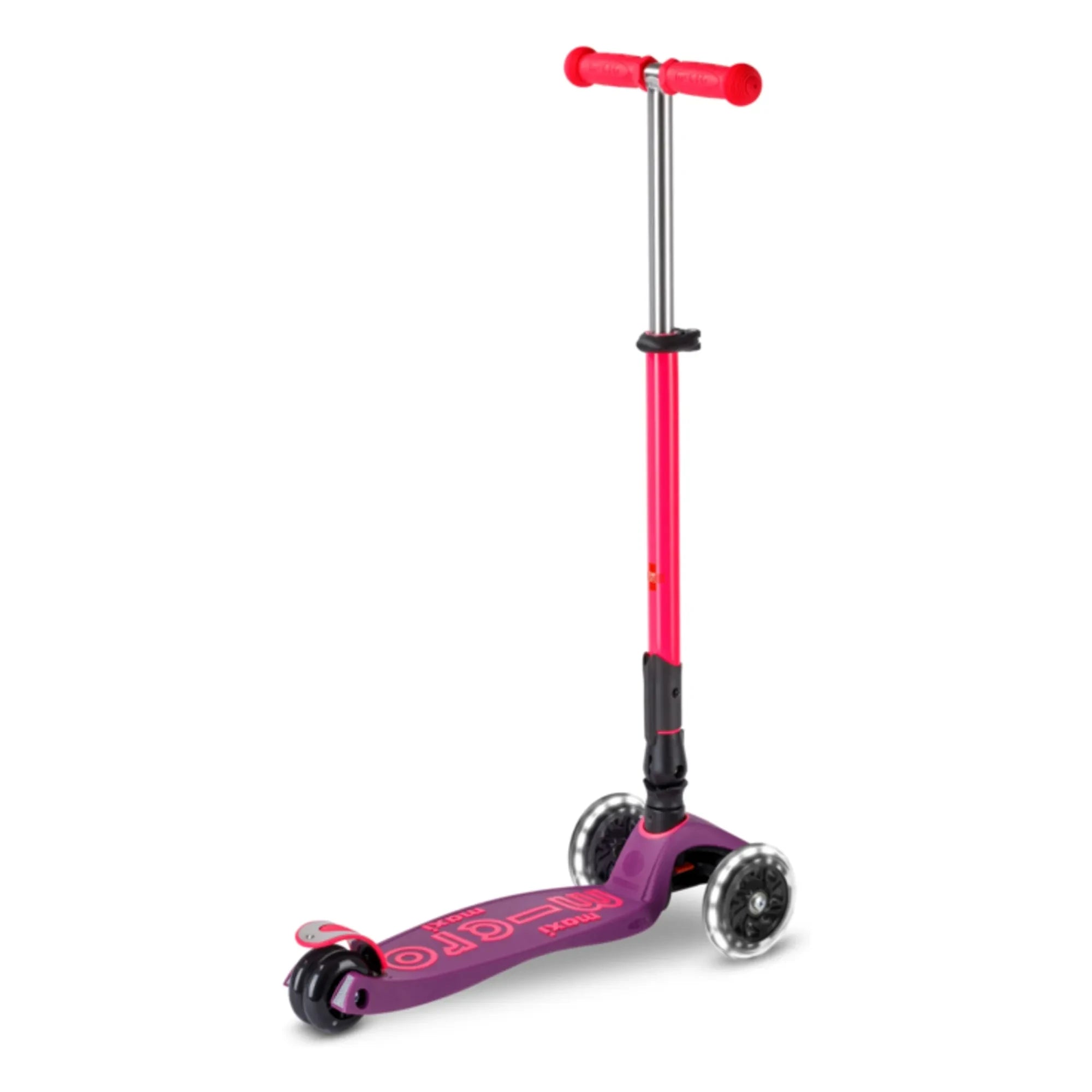 Micro - Maxi Foldable Neon LED Scooter | Pink