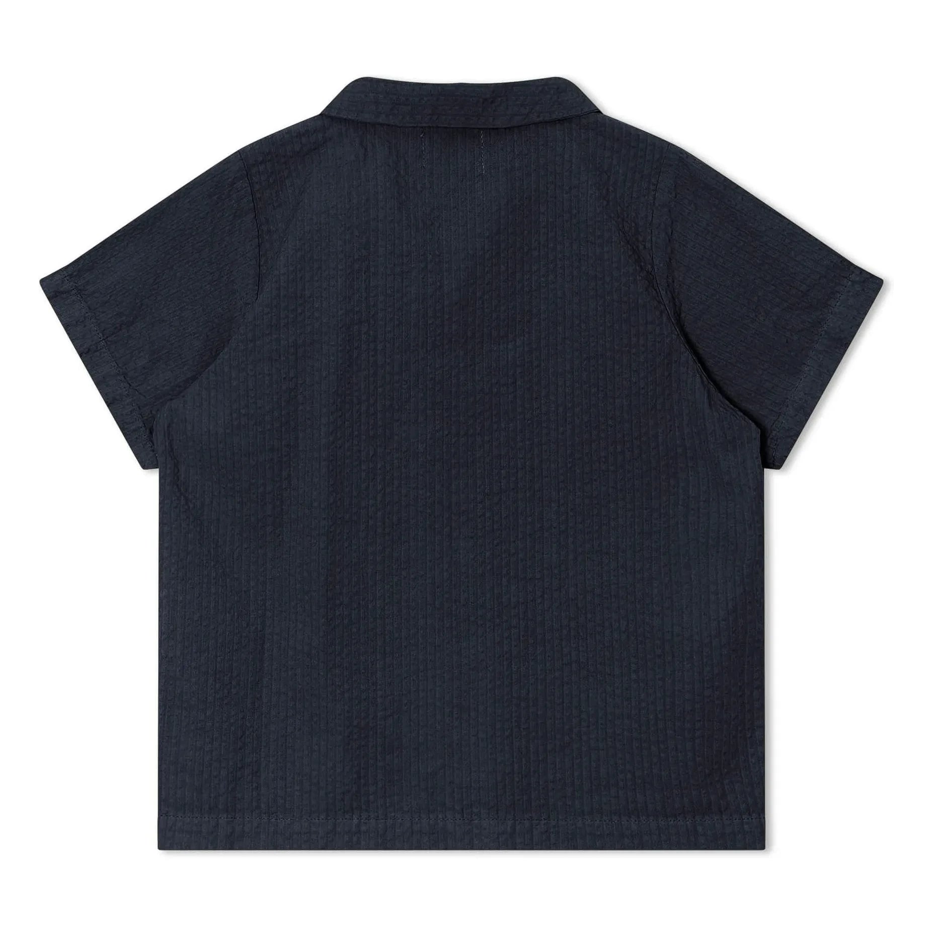 Matona - Plain Organic Cotton Shirt | Navy