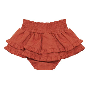 Donsje - Vaibi Linen Bloomer Skirt | Pale red