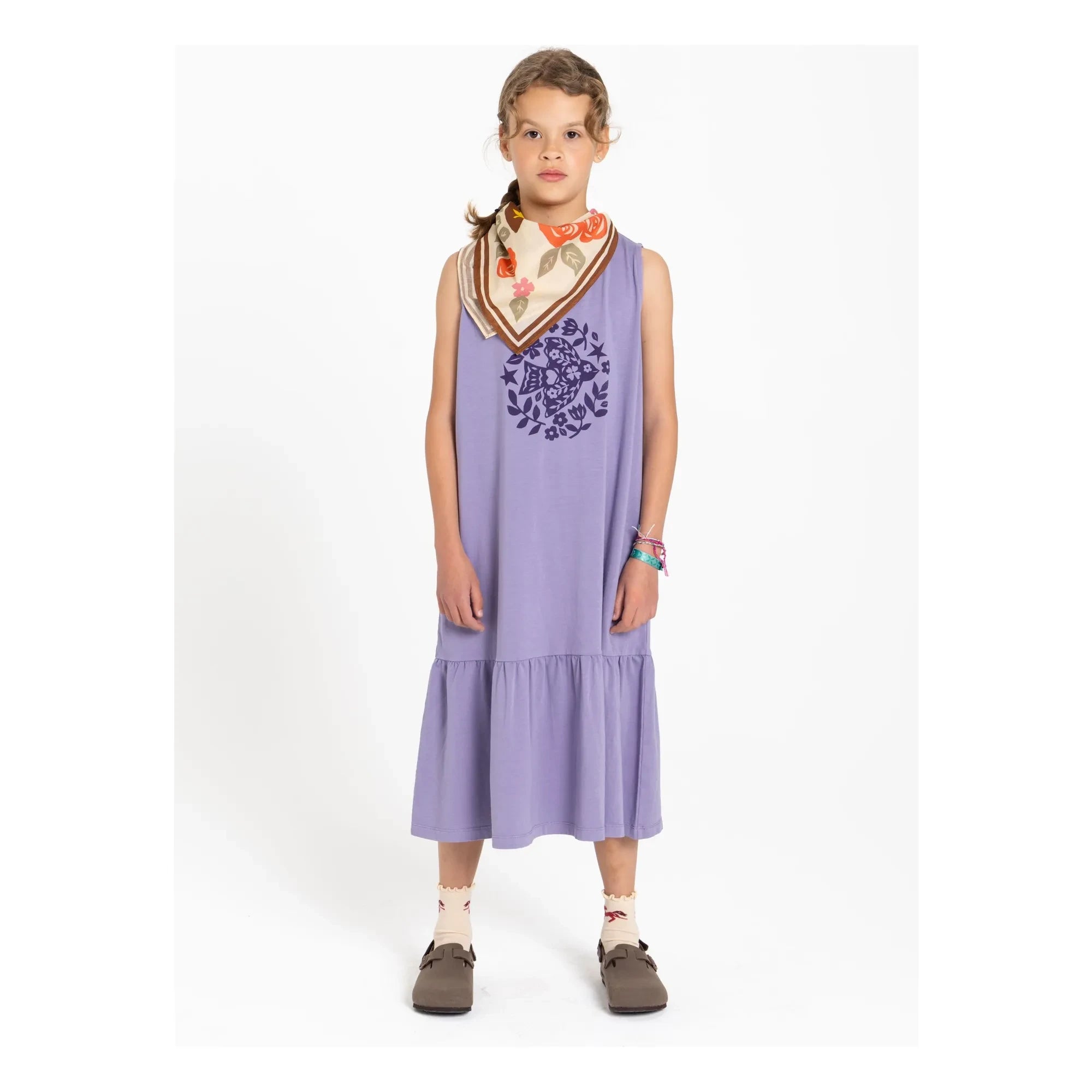 Hundred Pieces - Lyra Organic Cotton Sleeveless Dress | Lavender