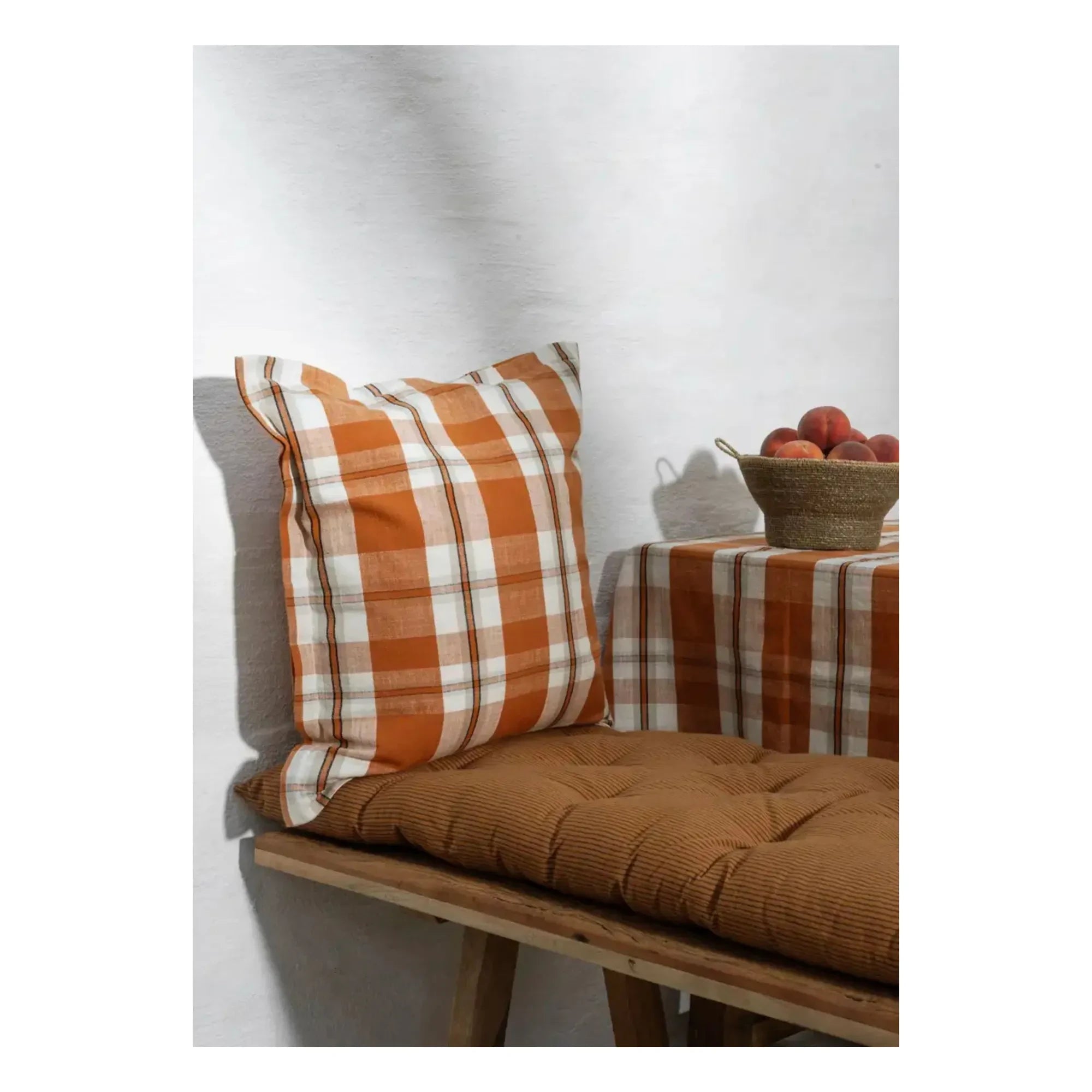 Madame Stoltz - Cotton Pinstripe Carpet | Caramel
