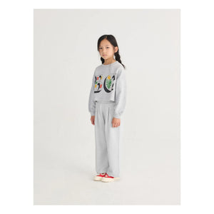 Bobo Choses - Organik Pamuklu Sweat Crop BC | Gri melanj