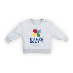 the new society - TNS Logo Sweatshirt | Grey Melange