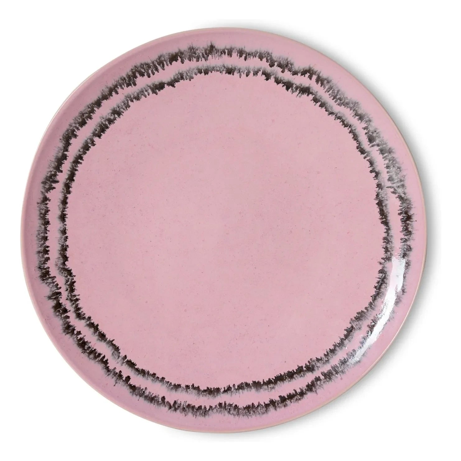 HKliving - Bubble ceramic dinner plates - Set of 2 | Pink
