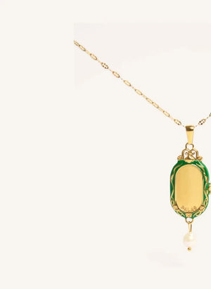 Palas - "Le Secret" Long Necklace | Emerald