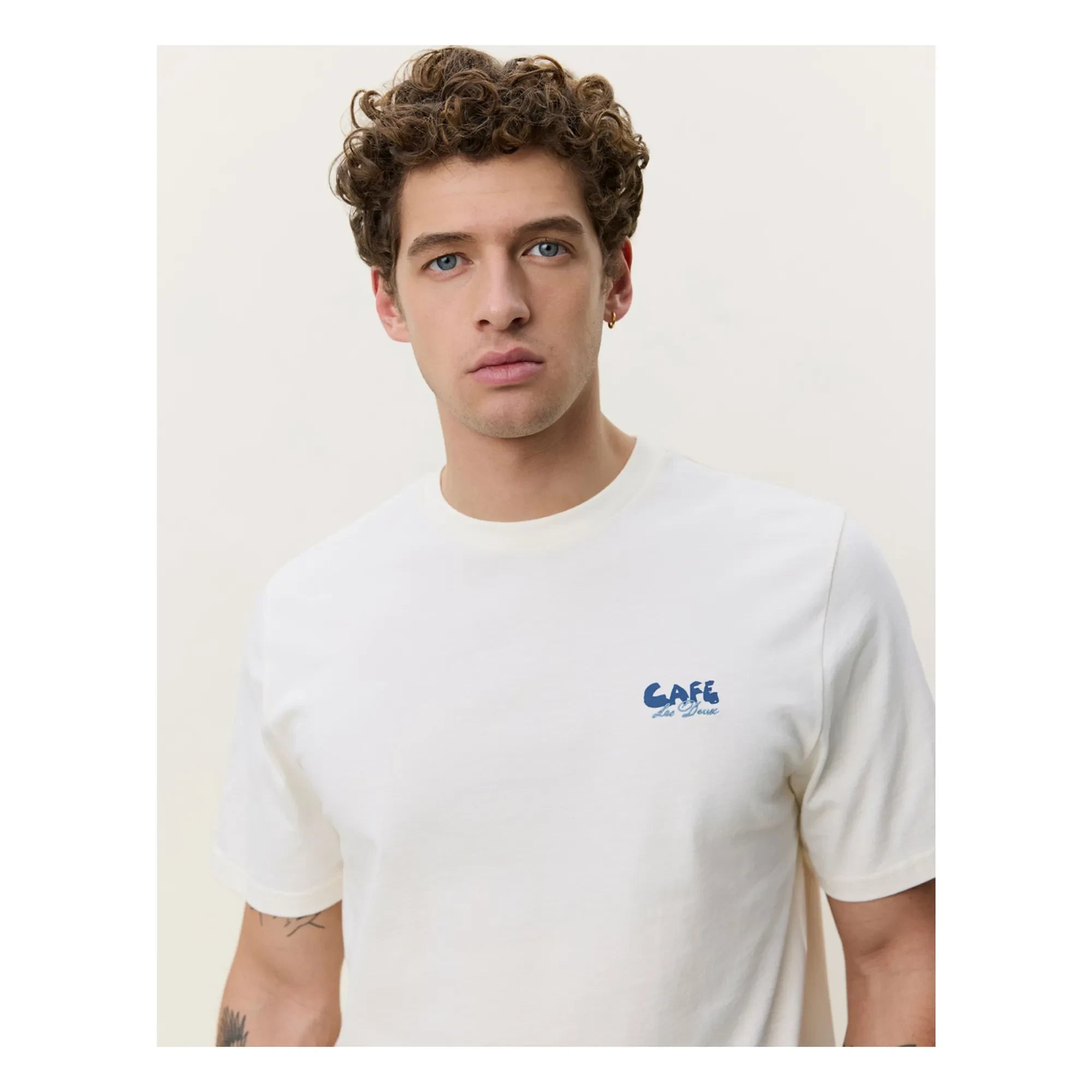 Les Deux - Café T-Shirt | Ivory
