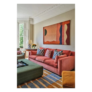Layered - Bamboo Forest Wool Rug, Alice Crawley | Blue