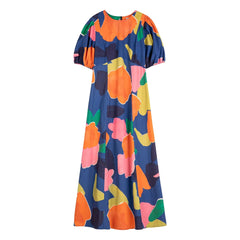 Bobo Choses - Blooming Color Organic Cotton Dress | Blue