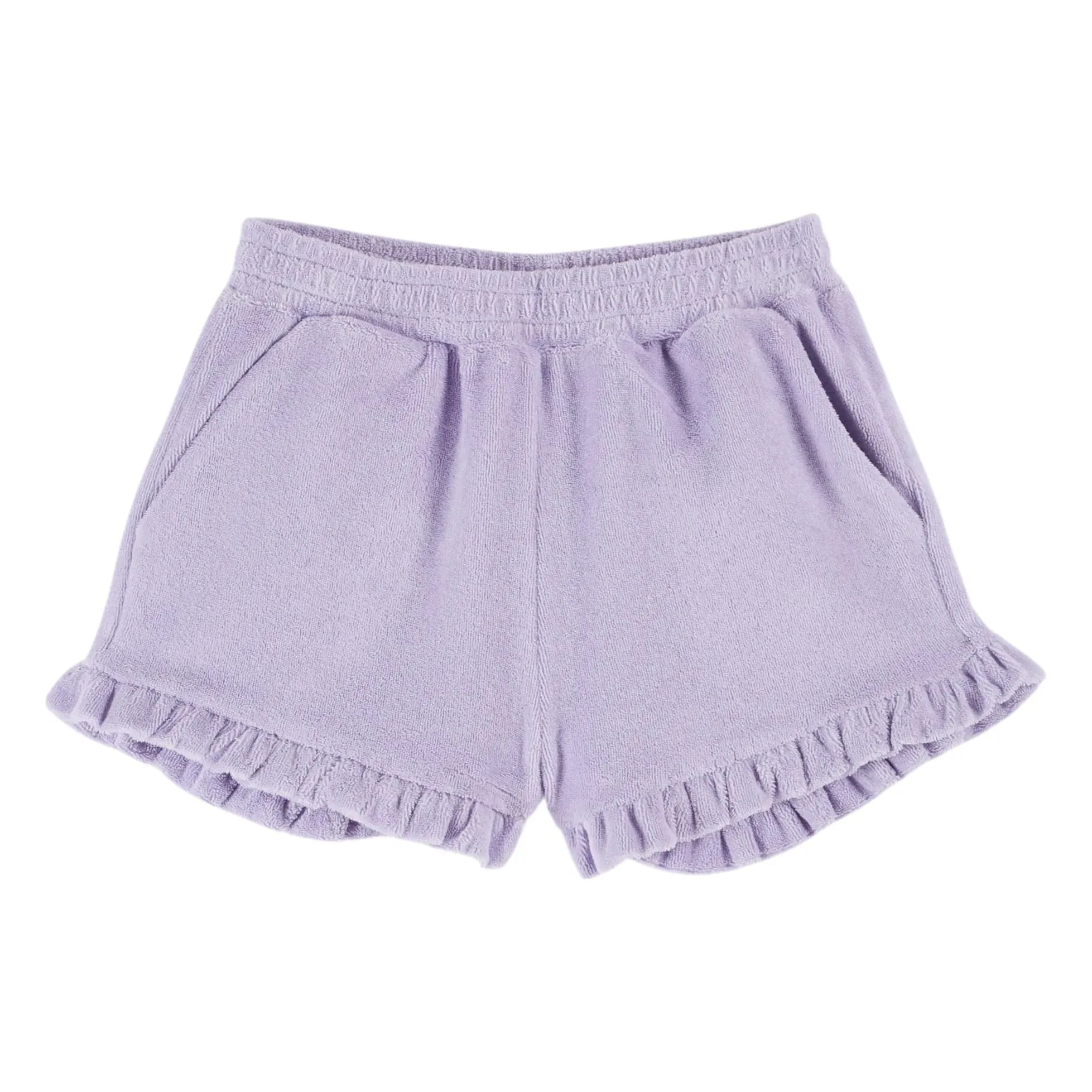 Emile et Ida - Terry Ruffled Shorts | Mauve