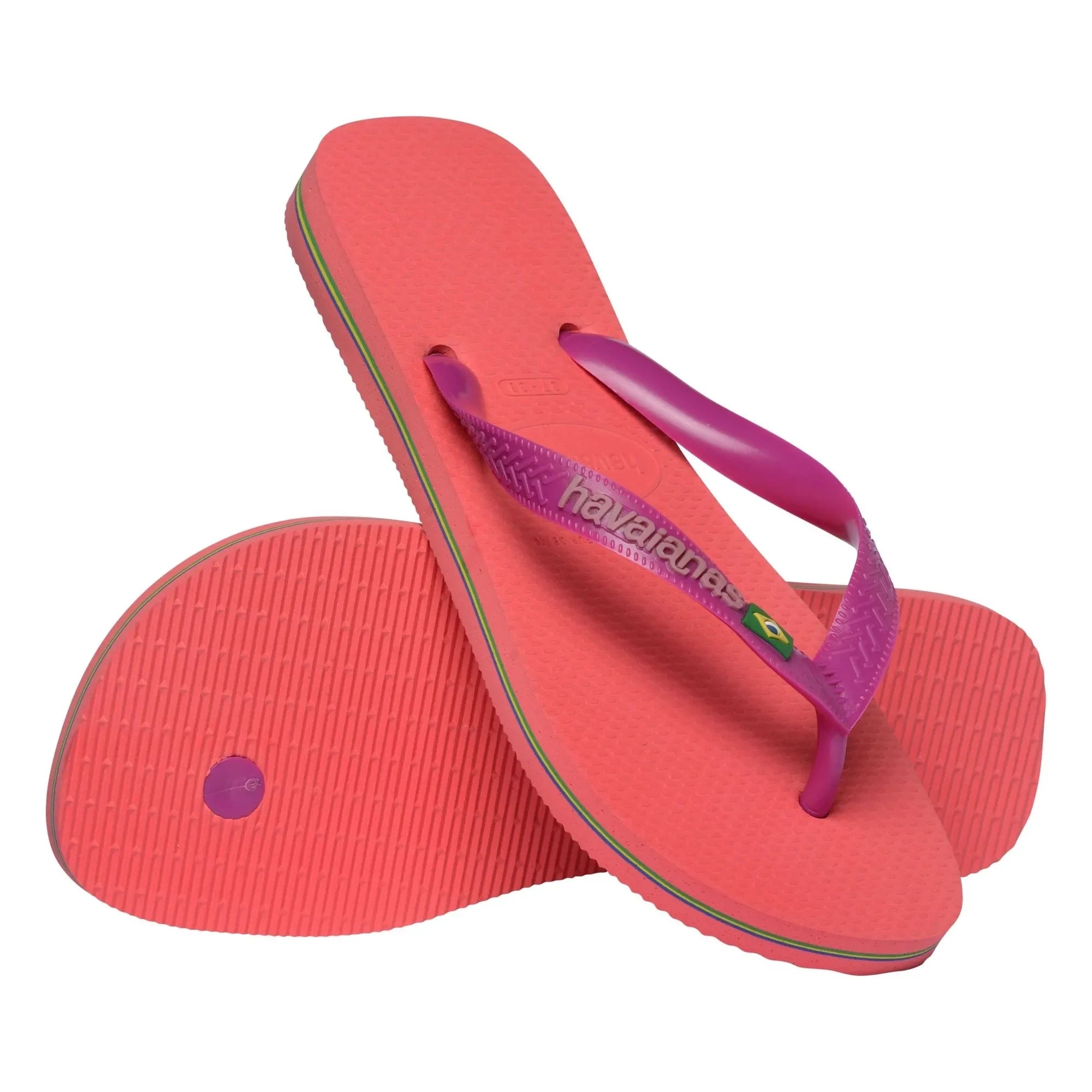 Havaianas - Brasil Logo flip flops | Coral