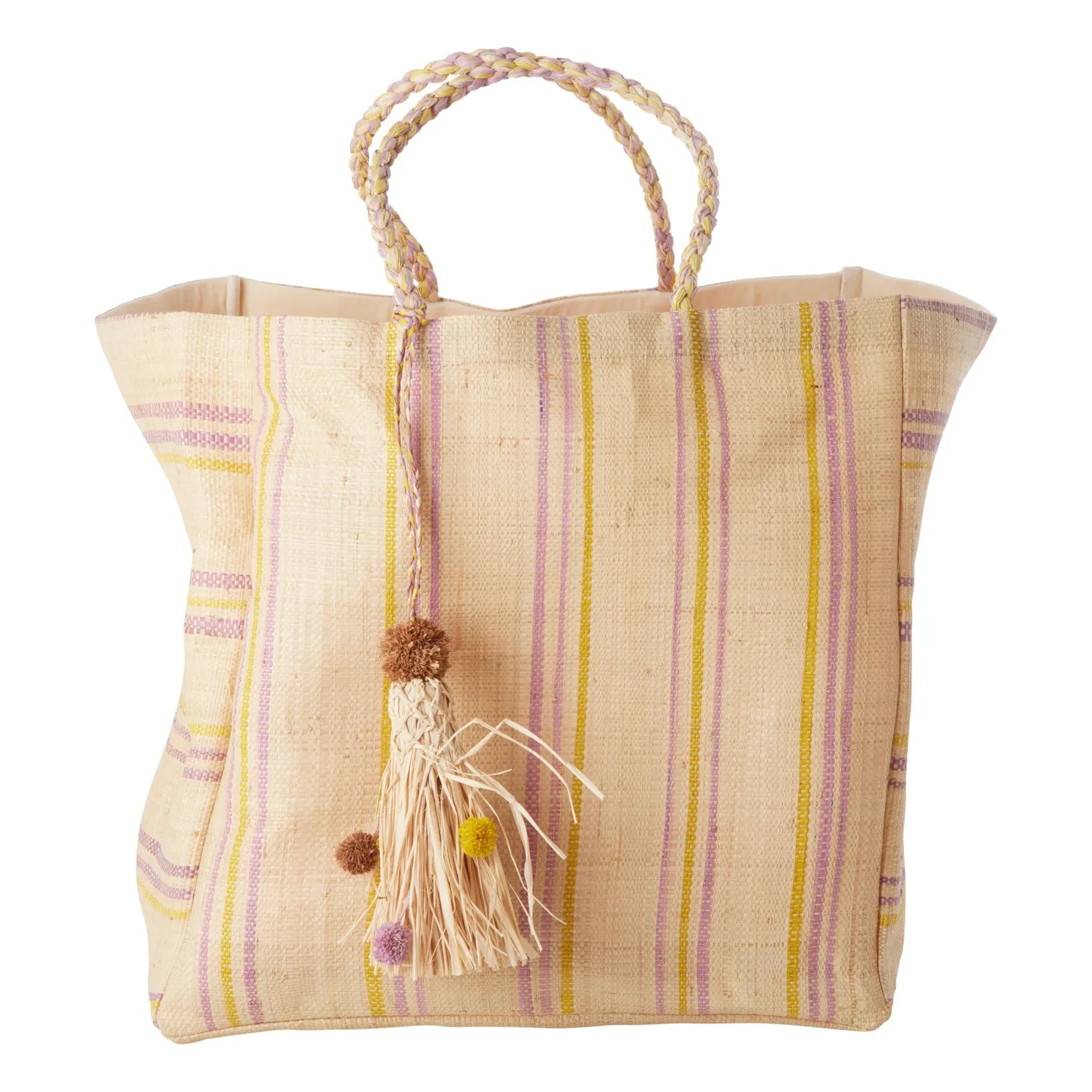 Rice - Wicker Shopping Bag | Yellow