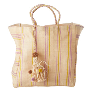 Rice - Wicker Shopping Bag | Yellow