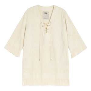 OAS - Fosca Miki Textured Dress | Ivory