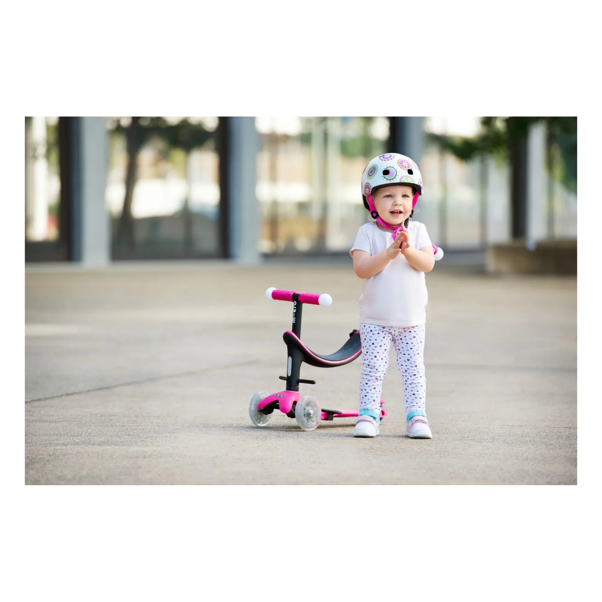 Micro - Mini 3-in-1 LED Scooter | Raspberry Red