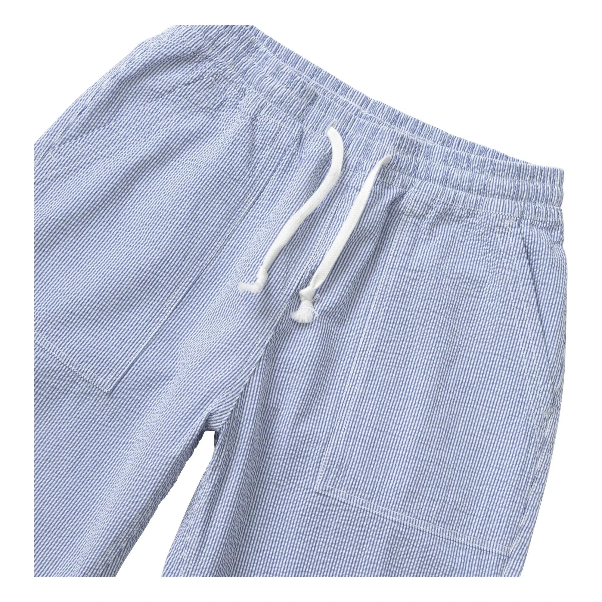Service Works - Peach Striped Seersucker Pants | Light Blue