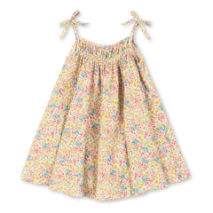 Konges Sløjd - Vivian Fleurie Striped Organic Cotton Dress | Yellow
