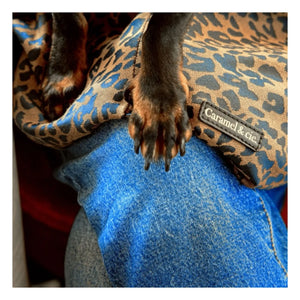 Caramel & Cie - Leopard Dog Patterned Crossbody Bag | Brown