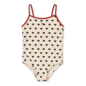 Konges Sløjd - Manon Hearts Glitter Swimsuit | Ecru