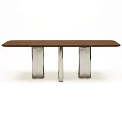 Gabrielle Paris - Chrysoline walnut veneer dining table | Walnut