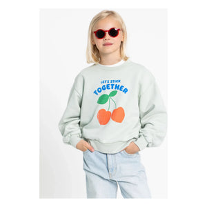 Hundred Pieces - Alba organik pamuk sweatshirt | Celadon