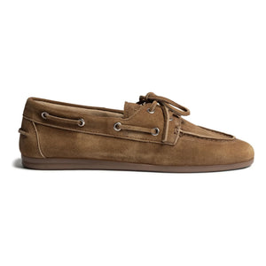 Posa - Suede Boat Shoes | Camel