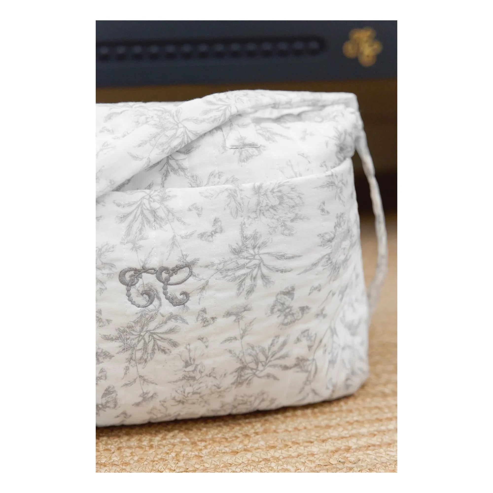 Tartine et Chocolat - Toile de Jouy Baby Diaper Bag | Gray