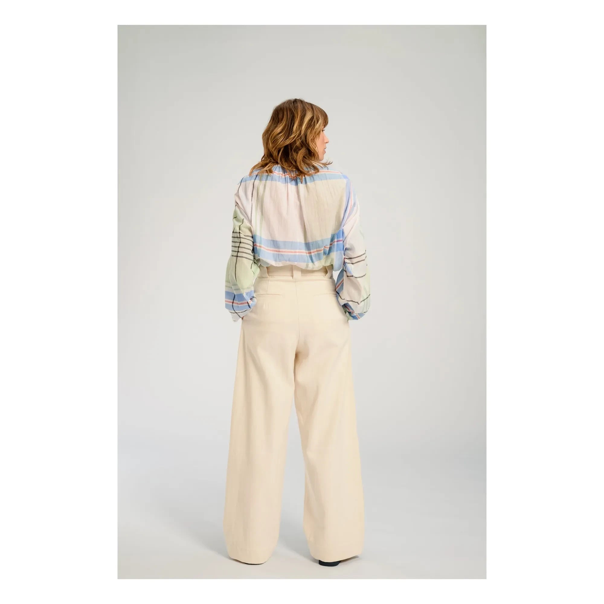 Virginie de Vinster - Hokkaido Checkered Blouse | Blue