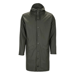Rains - Unisex Long Waterproof Milled Coat | Green