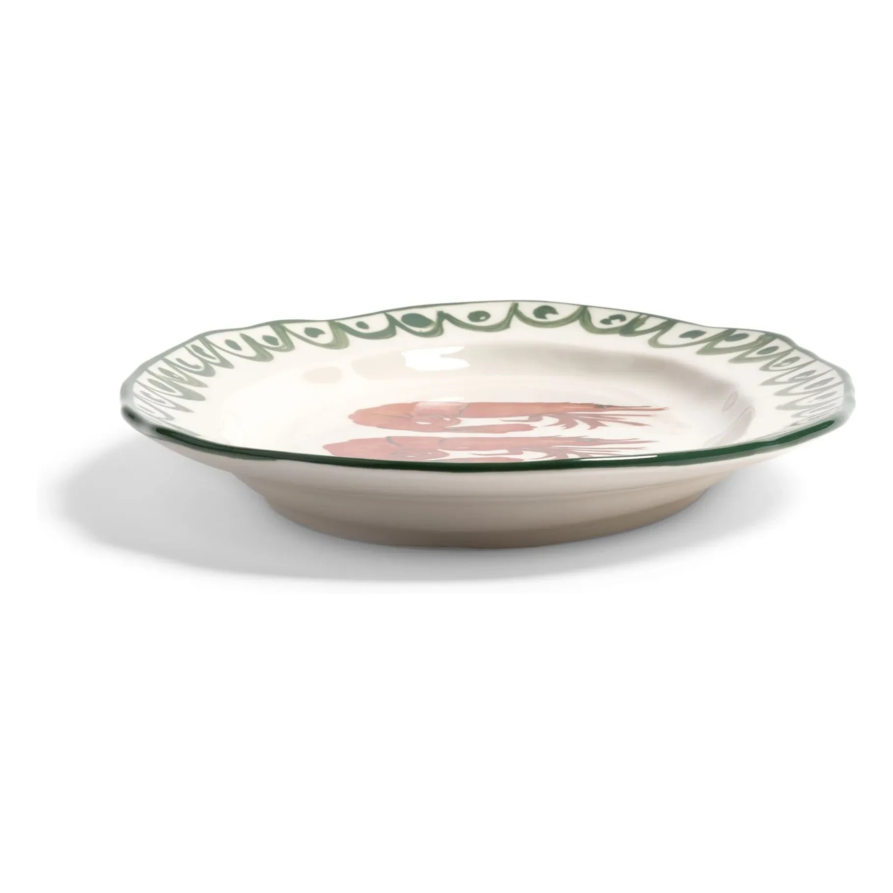 &Klevering - Porcelain Plate Siren Shrimp | Green