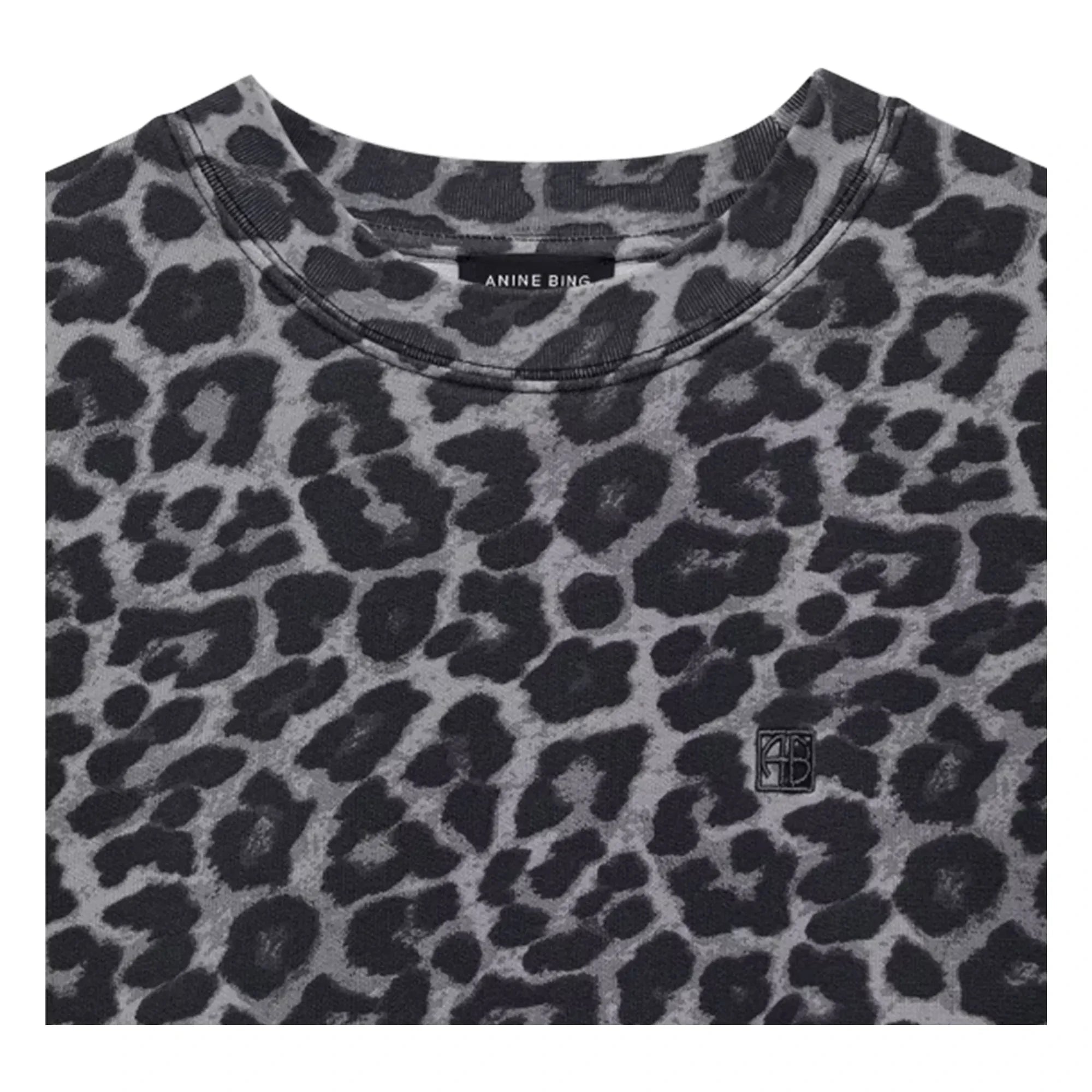 Anine Bing - Miles Leopard Sweatshirt | Brown