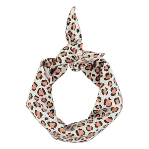 Piupiuchick - Organik Pamuklu Leopar Bandana | Ecru